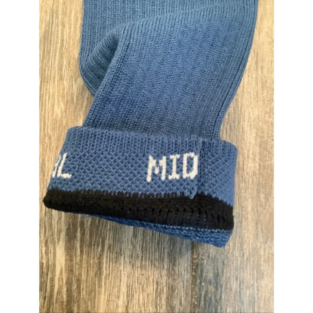 Stance Men's Large Seablue Icon Cushioned Athleisure Casual Crew Socks B22-5